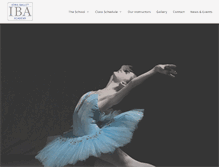 Tablet Screenshot of iowaballetacademy.com
